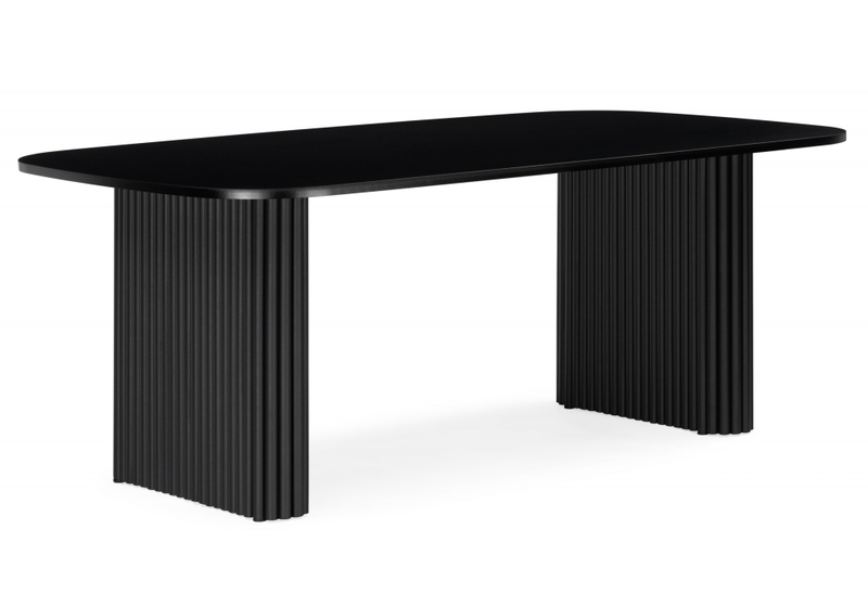 Стол деревянный, Бавария B 180 х 90 черная пленка шагрень / черный