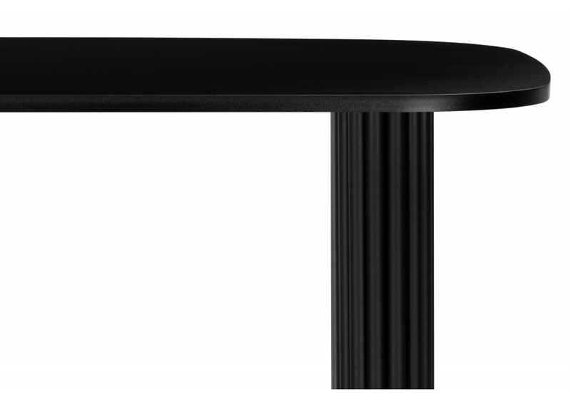 Стол деревянный, Бавария B 180 х 90 черная пленка шагрень / черный