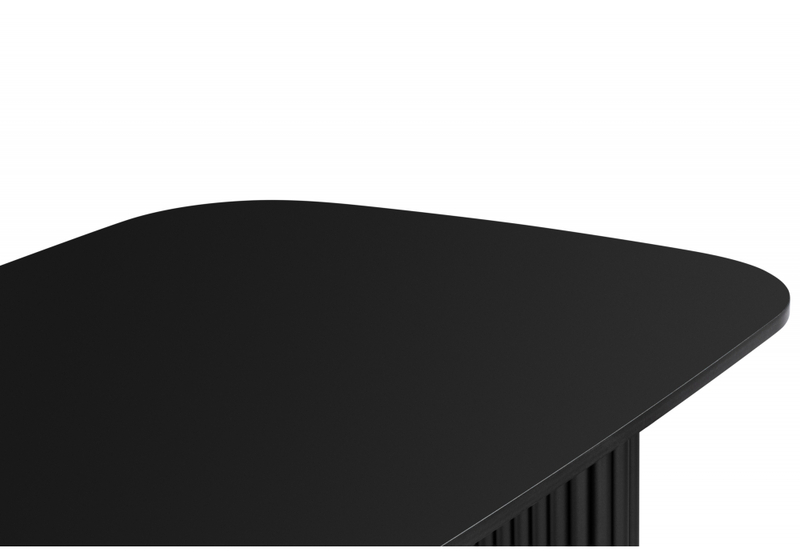 Стол деревянный, Бавария B 180 х 90 черная пленка шагрень / черный