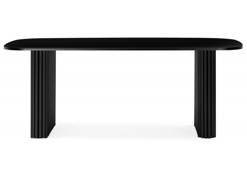 Стол деревянный, Бавария B 180 х 90 черная пленка шагрень / черный