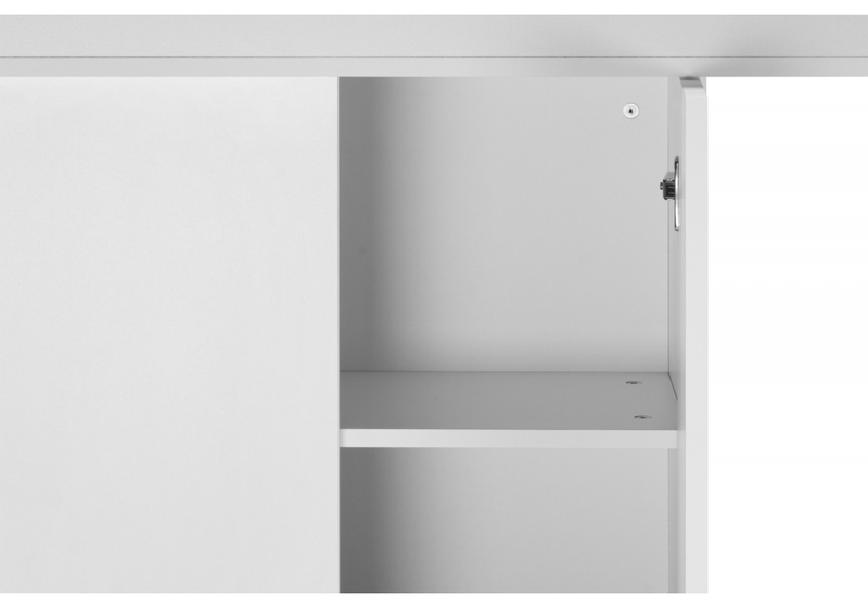 Стол деревянный, Carla белый / крафт золотой