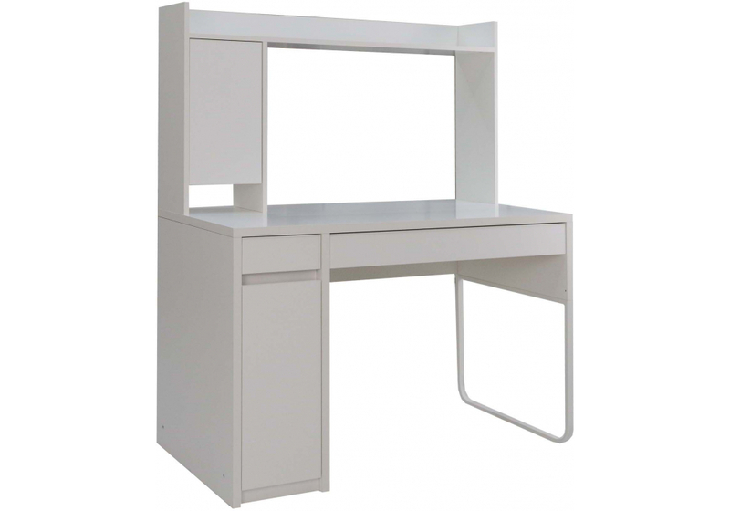 Компьютерный стол, Сити-12 белый шелк