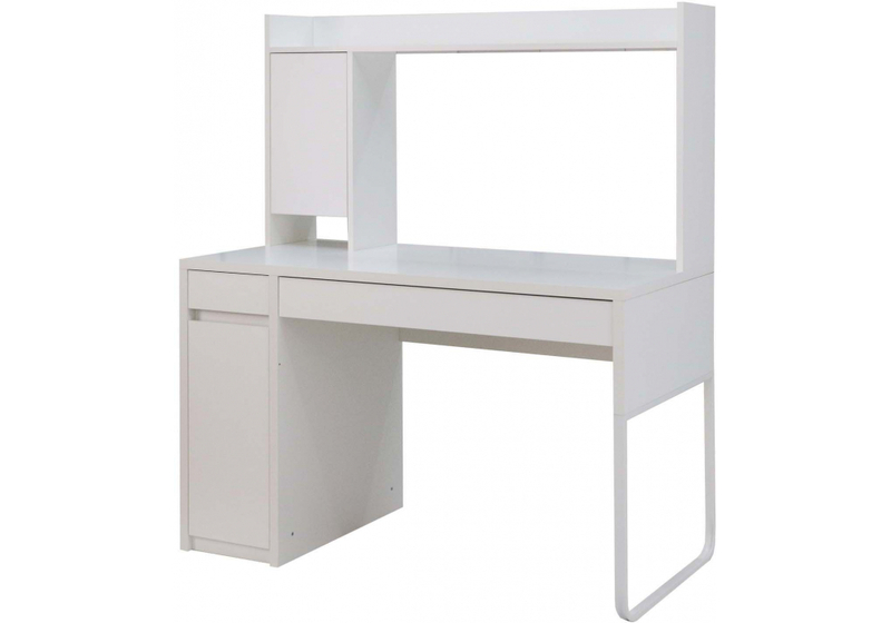 Компьютерный стол, Сити-12 белый шелк