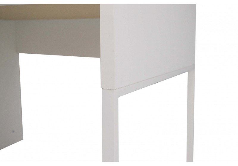 Компьютерный стол, Сити-12 белый шелк