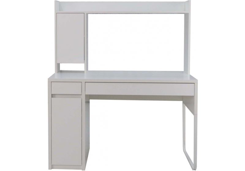 Компьютерный стол, Сити-12 белый шелк