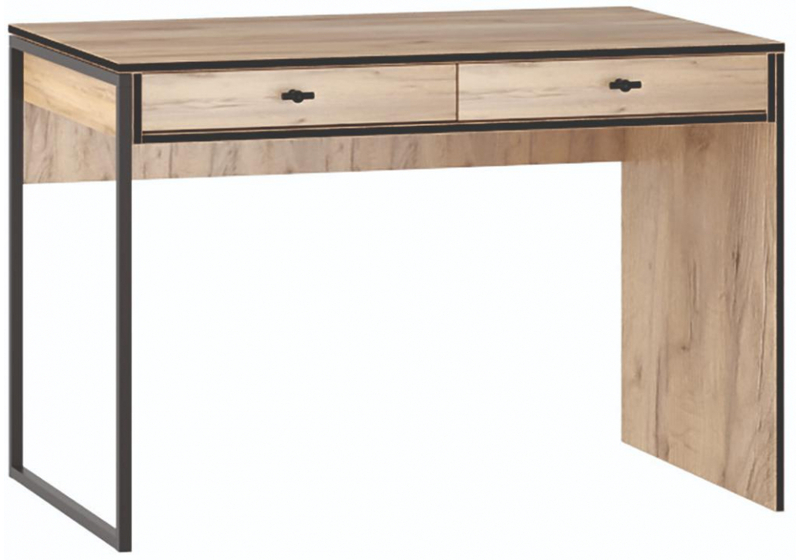 Стол деревянный, Брут 6 крафт золотой / черный