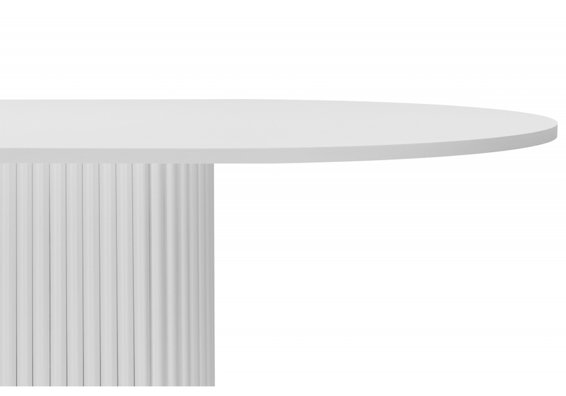 Стол деревянный, Барон О 200 х 90 белая пленка шагрень / белый