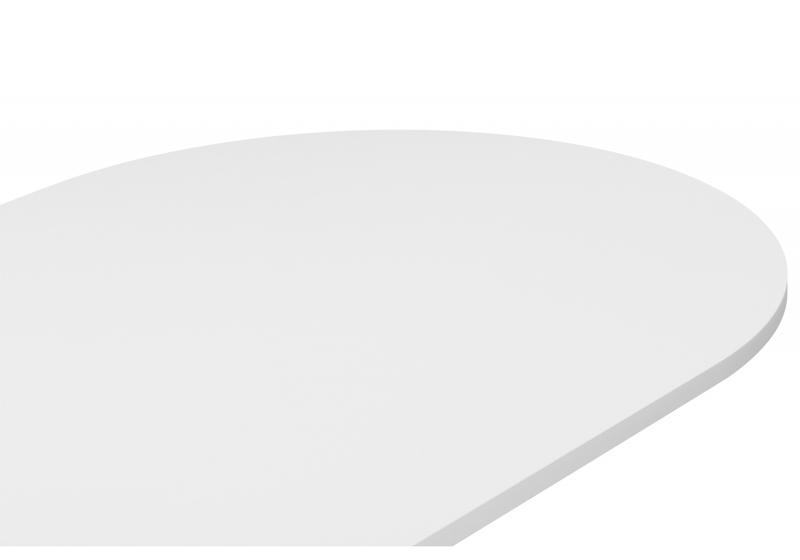 Стол деревянный, Барон О 200 х 90 белая пленка шагрень / белый