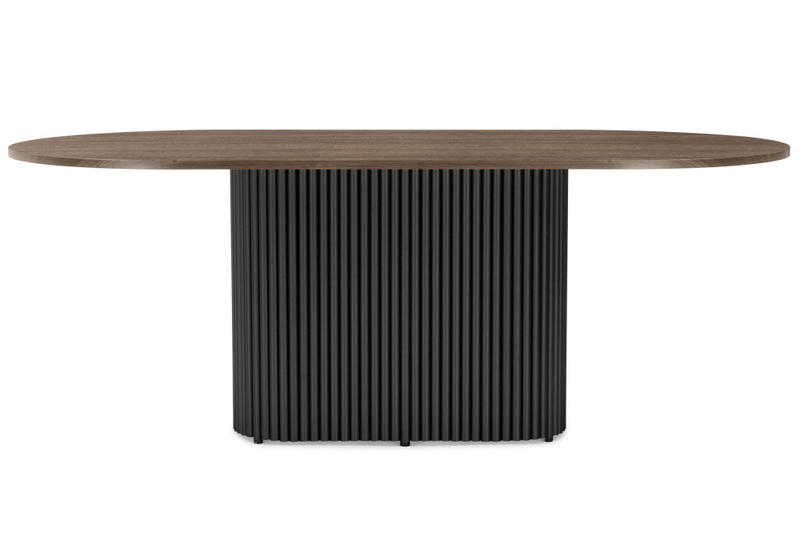 Стол деревянный, Барон О 200 х 90 дуб кантри пленка / черный