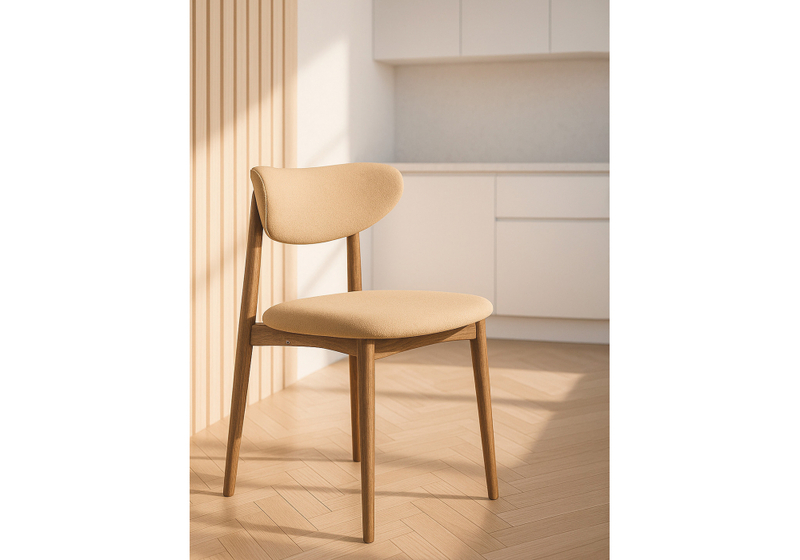 Стул деревянный, Фарго бежевый / орех