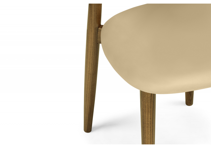 Стул деревянный, Фарго бежевый / орех