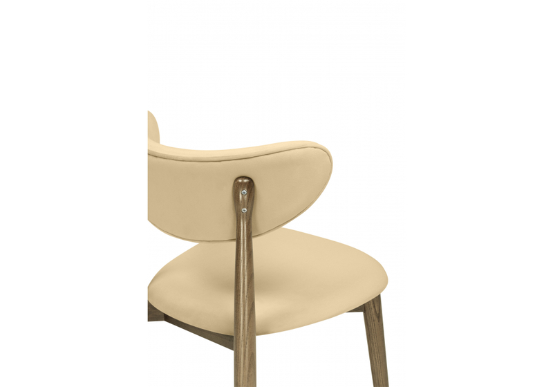 Стул деревянный, Фарго бежевый / орех