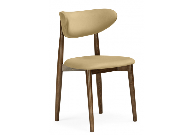 Стул деревянный, Фарго бежевый / миланский орех