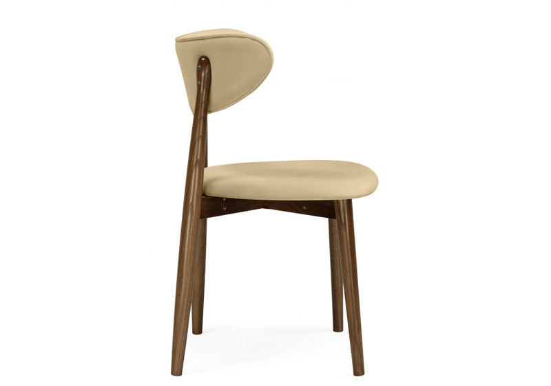 Стул деревянный, Фарго бежевый / миланский орех