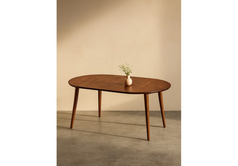 Стол деревянный, Турин 80 (160) х 80 миланский орех