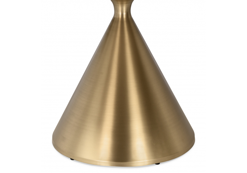 Керамический стол, Jaklin 130x73 белый мрамор / сатинированное золото