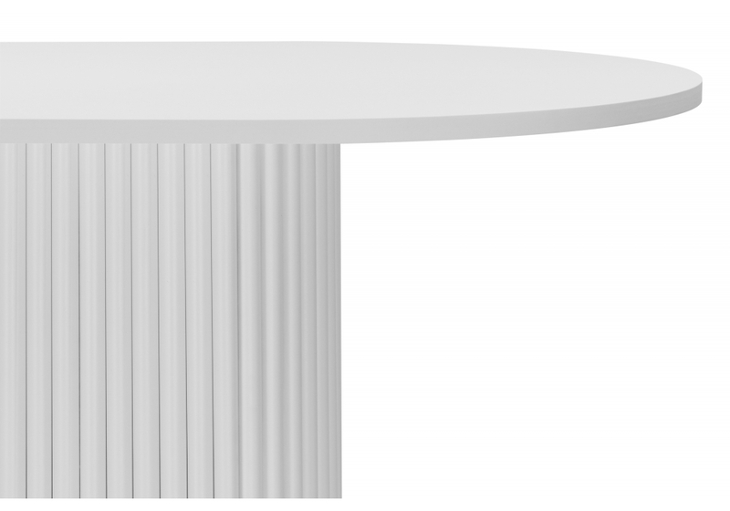 Стол деревянный, Барон О 160 х 90 белая пленка шагрень / белые ноги