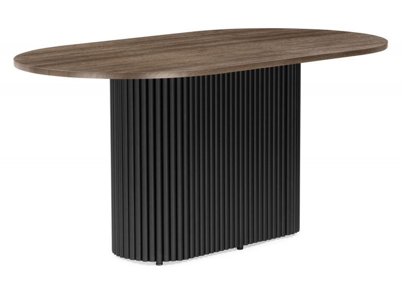 Стол деревянный, Барон О 160 х 90 дуб кантри / черный