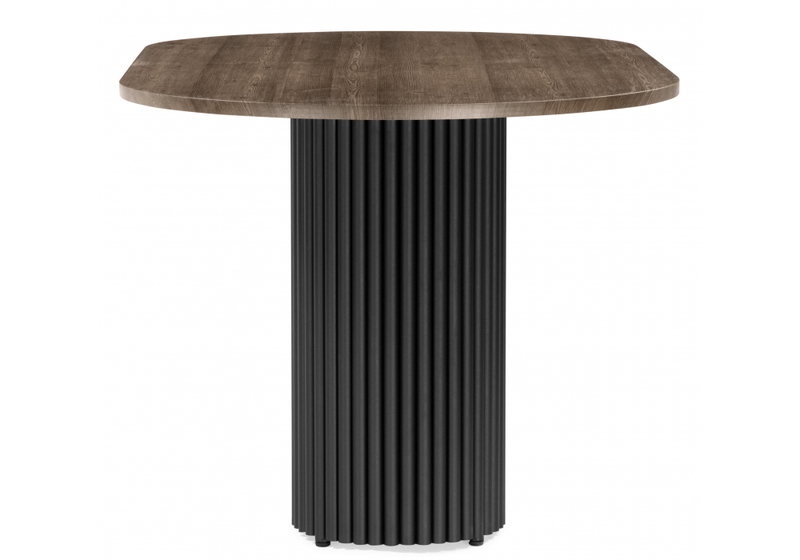 Стол деревянный, Барон О 160 х 90 дуб кантри / черный