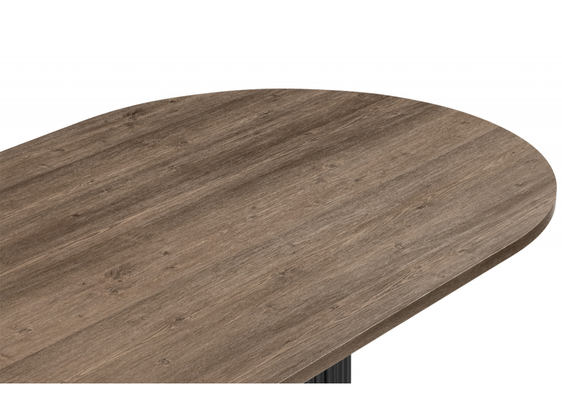 Стол деревянный, Барон О 160 х 90 дуб кантри / черный