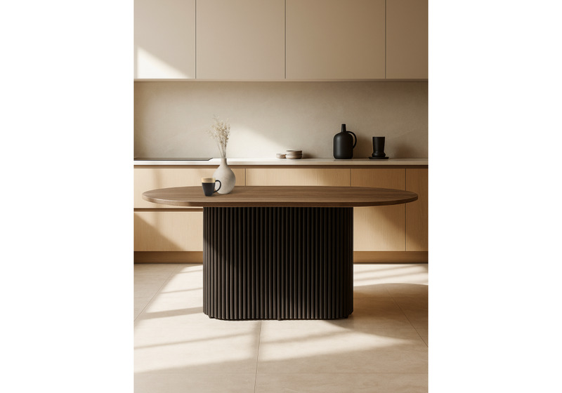 Стол деревянный, Барон О 160 х 90 дуб кантри / черный