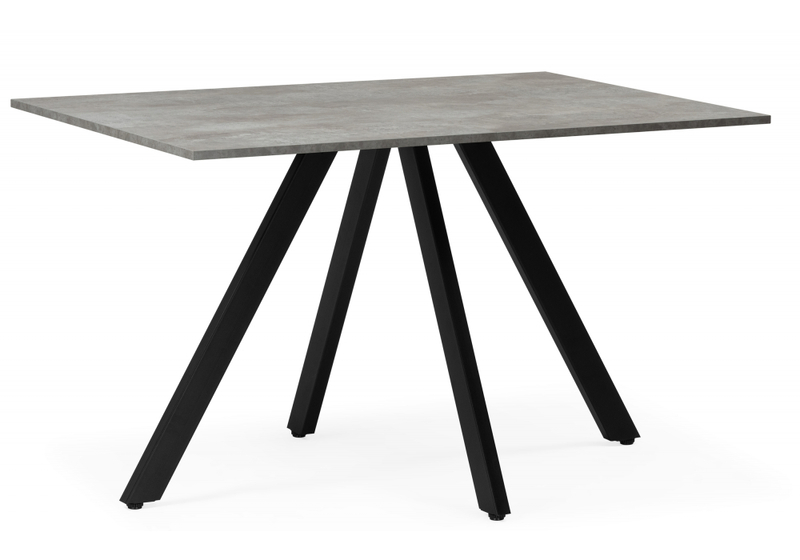 Стол деревянный, Райн 116(160)x77 раздвижной цемент / черный