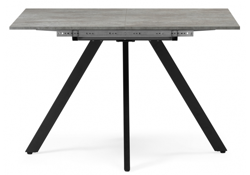 Стол деревянный, Райн 116(160)x77 раздвижной цемент / черный