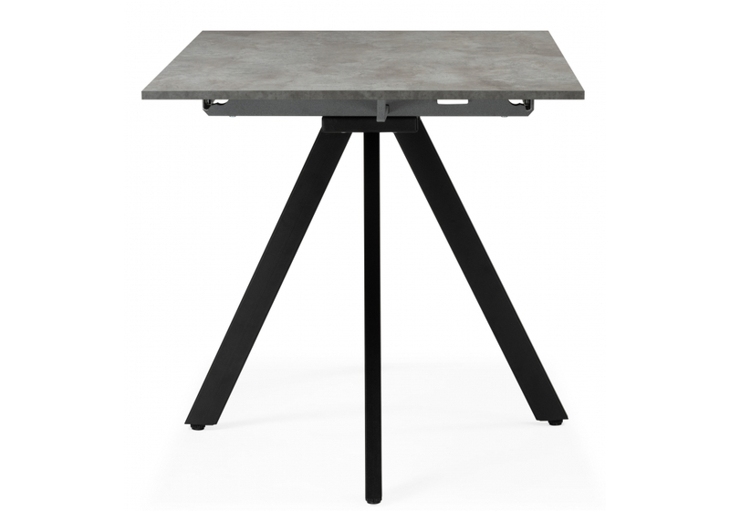 Стол деревянный, Райн 116(160)x77 раздвижной цемент / черный