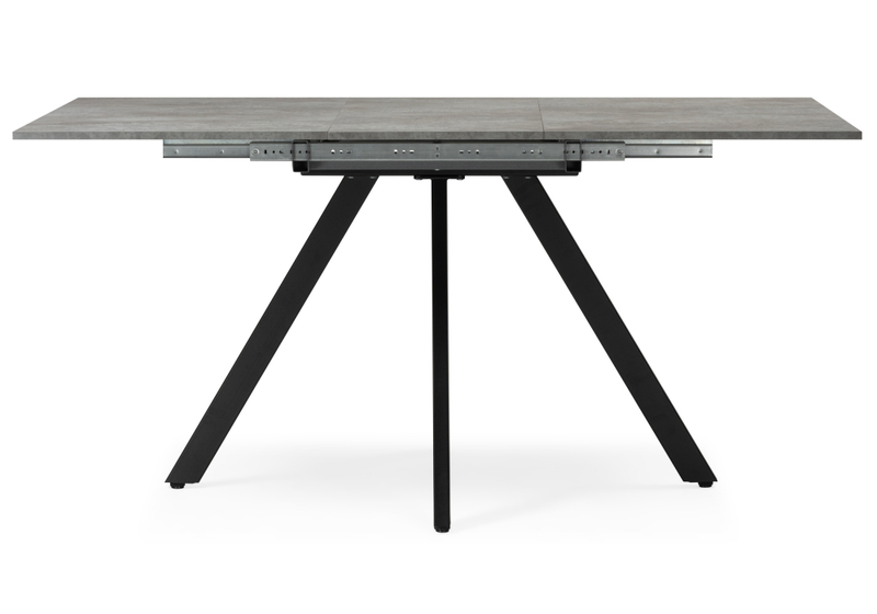 Стол деревянный, Райн 116(160)x77 раздвижной цемент / черный