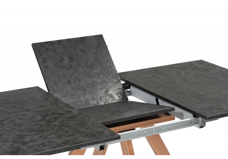 Стол деревянный, Райн 116(160)x77 раздвижной малави / медь