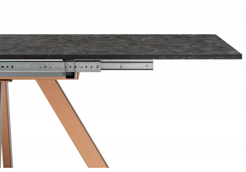 Стол деревянный, Райн 116(160)x77 раздвижной малави / медь