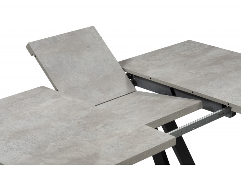 Стол деревянный, Райн 32 116(160)x77 раздвижной цемент / черный