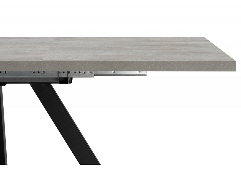 Стол деревянный, Райн 32 116(160)x77 раздвижной цемент / черный