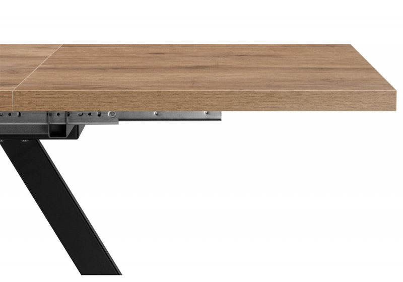 Стол деревянный, Райн 32 116(160)x77 раздвижной дуб табачный / черный