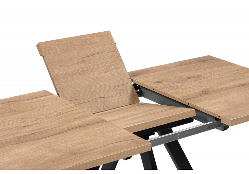 Стол деревянный, Райн 32 116(160)x77 раздвижной дуб табачный / черный