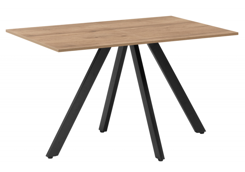 Стол деревянный, Райн 116(160)x77 раздвижной дуб табачный / черный