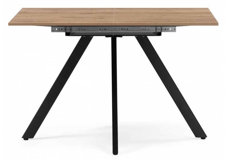 Стол деревянный, Райн 116(160)x77 раздвижной дуб табачный / черный