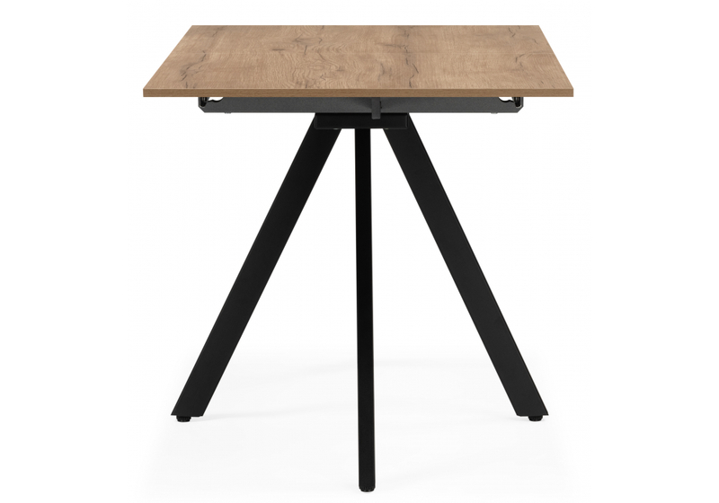 Стол деревянный, Райн 116(160)x77 раздвижной дуб табачный / черный