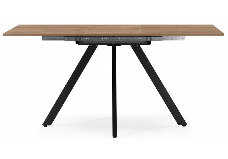 Стол деревянный, Райн 116(160)x77 раздвижной дуб табачный / черный