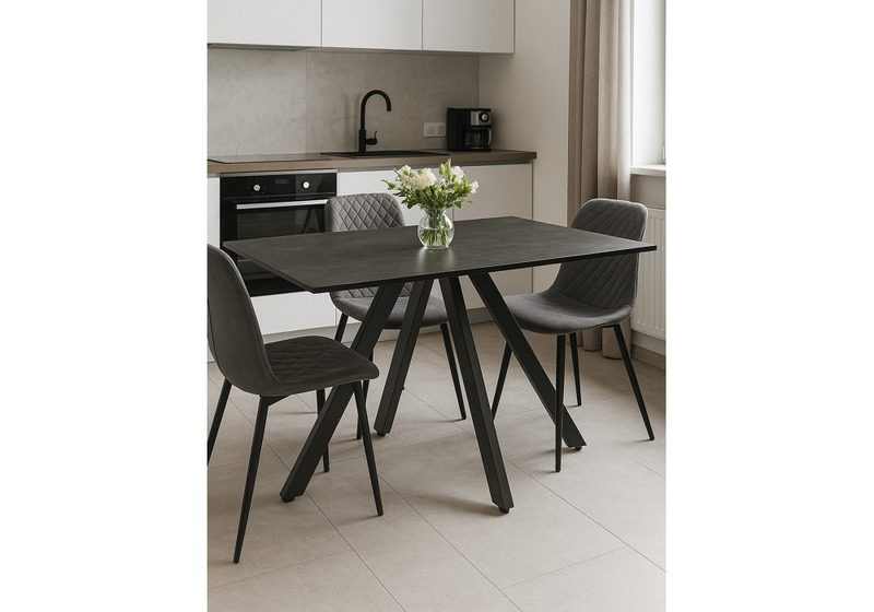 Стол деревянный, Райн 116(160)x77 раздвижной малави / серый