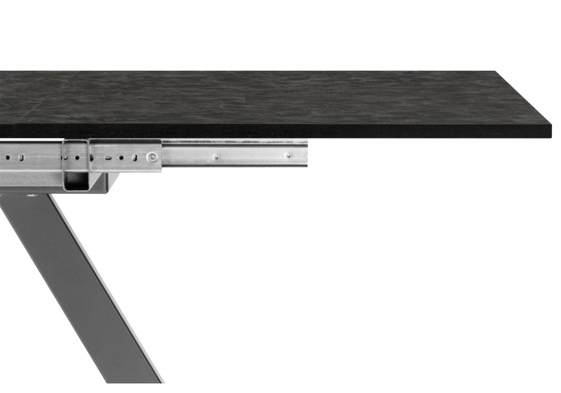 Стол деревянный, Райн 116(160)x77 раздвижной малави / серый