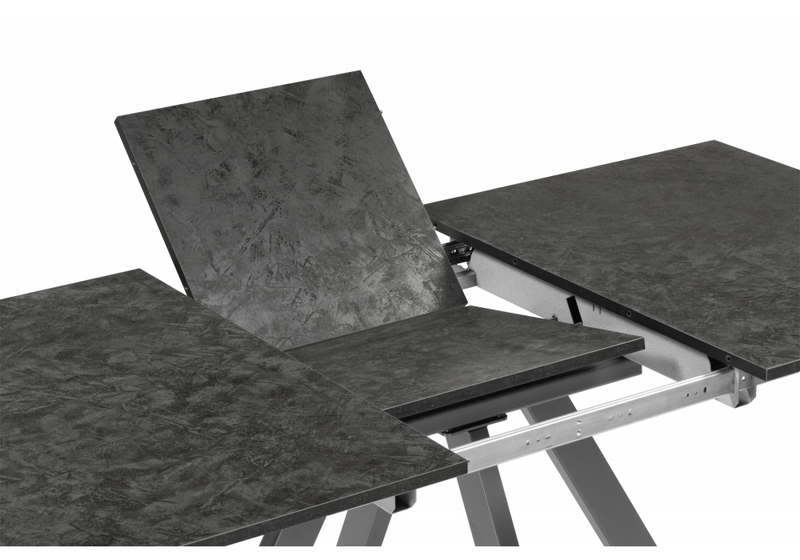 Стол деревянный, Райн 116(160)x77 раздвижной малави / серый