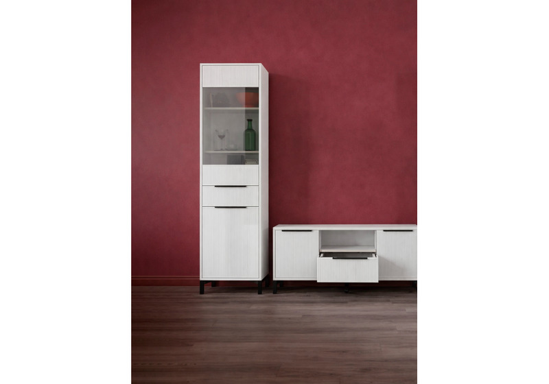 Готовая гостиная, Иадама белый / белый глянец комплектация 4