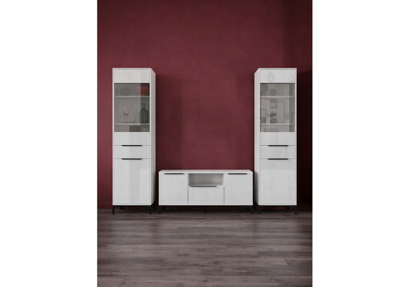 Готовая гостиная, Иадама белый / белый глянец комплектация 4