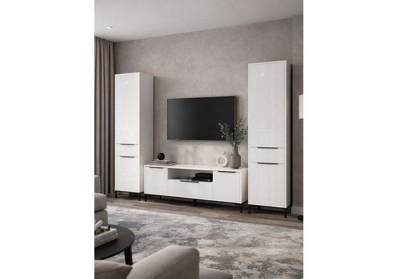 Готовая гостиная, Иадама белый / белый глянец комплектация 9