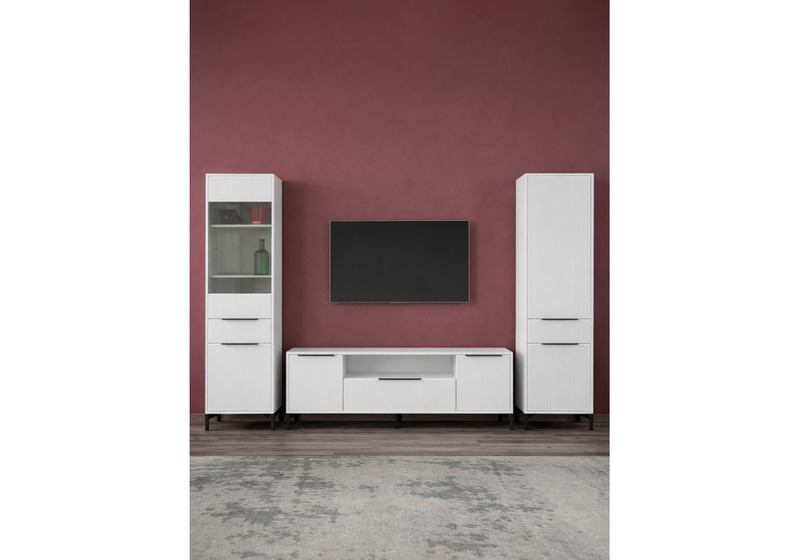 Готовая гостиная, Иадама белый / белый глянец комплектация 6