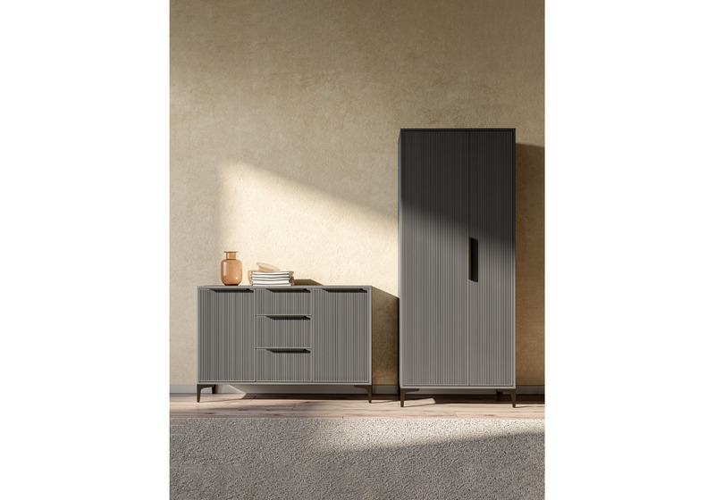 Готовая гостиная, Иадама графит / графит софт комплектация 3