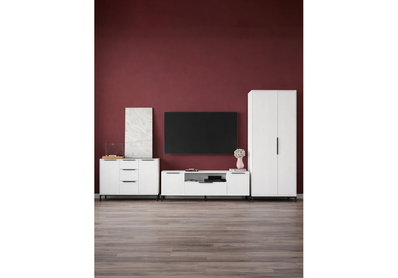 Готовая гостиная, Иадама белый / белый глянец комплектация 2