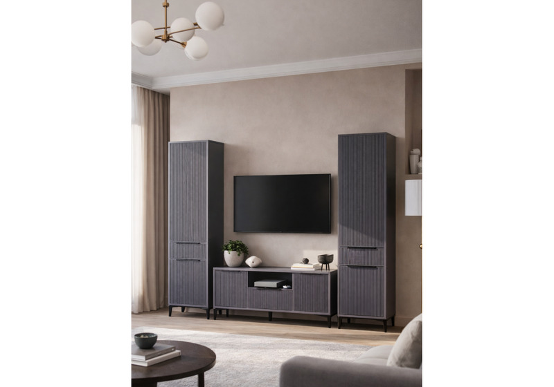 Готовая гостиная, Иадама графит / графит софт комплектация 8