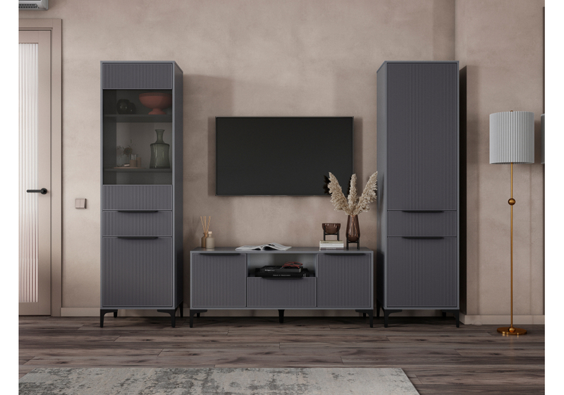 Готовая гостиная, Иадама графит / графит софт комплектация 5